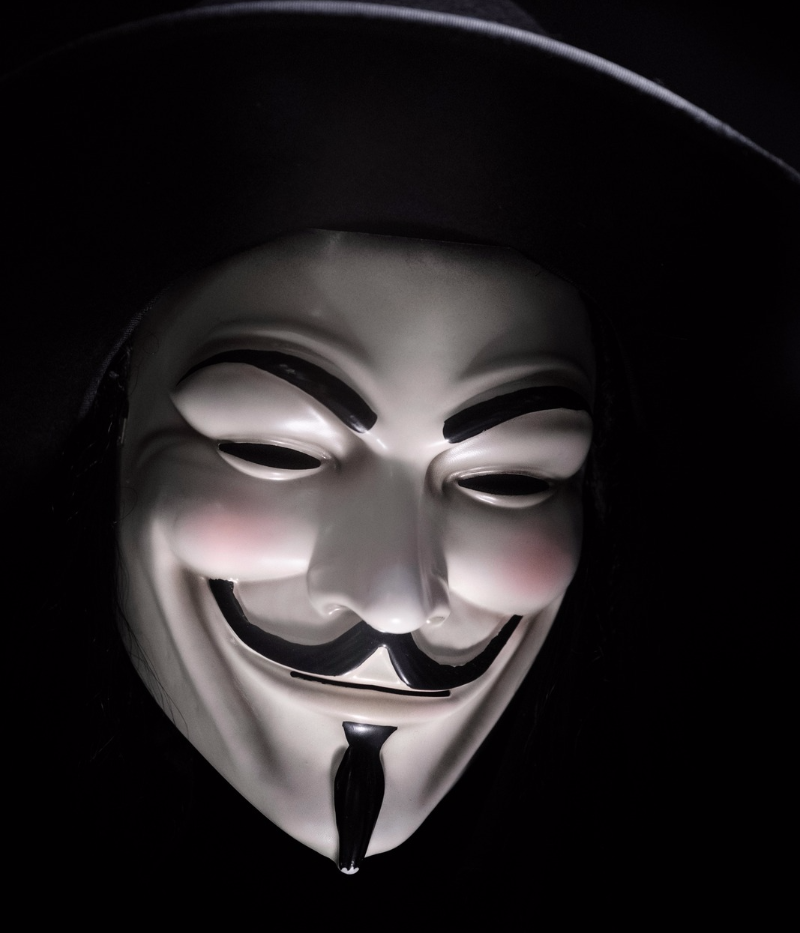 social media security hacker anonymous mask