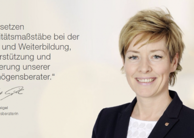 Screenshot from annett-weigel.dvag website showing Annett Weigel photo and quotation