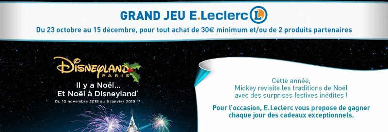 Leclerc Disneyland competition dotbrand website