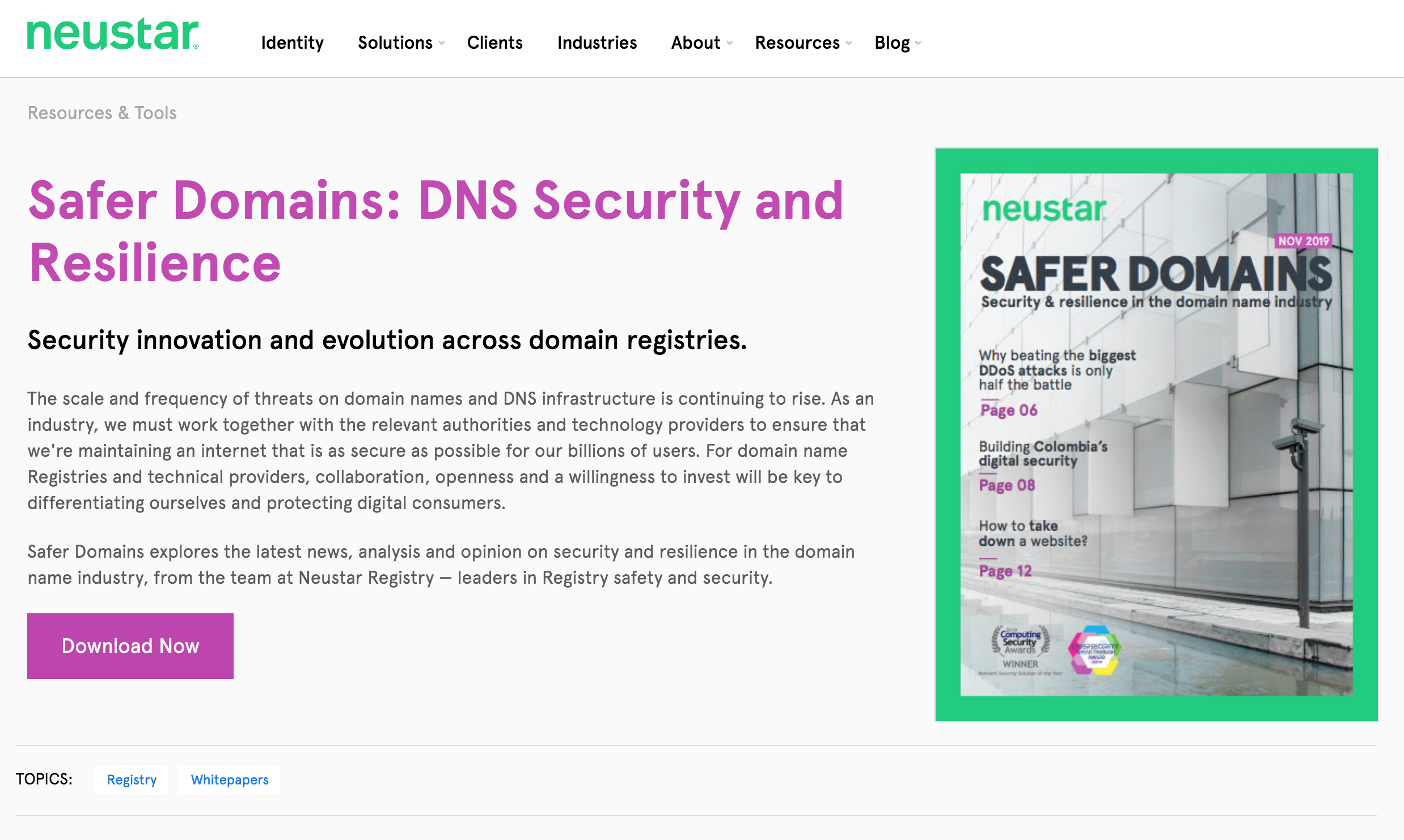 Neustar’s report on increasing security online