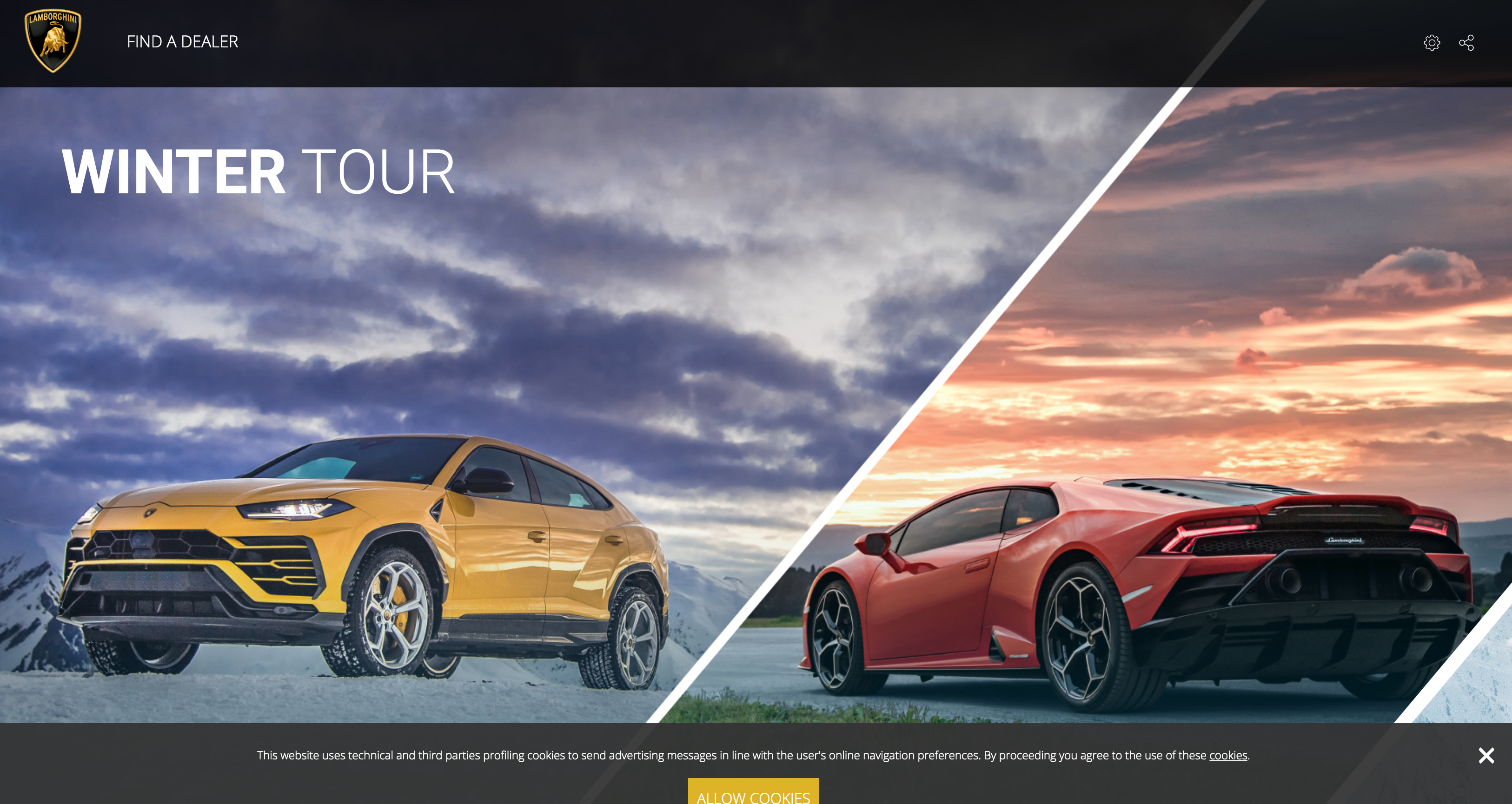 The Italian manufacturer's product launch page