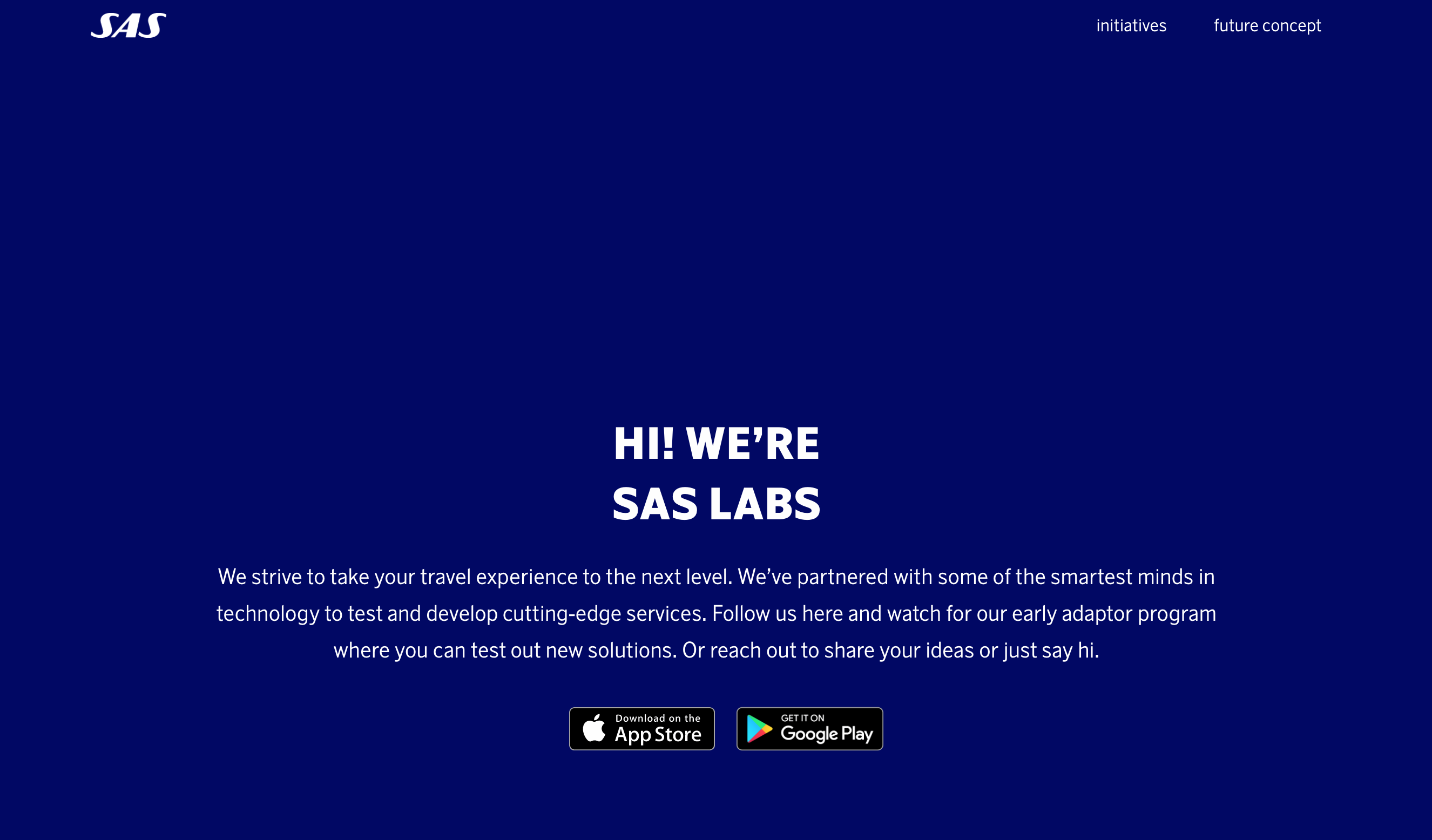 A new innovation portal developed by the Swedish Airline