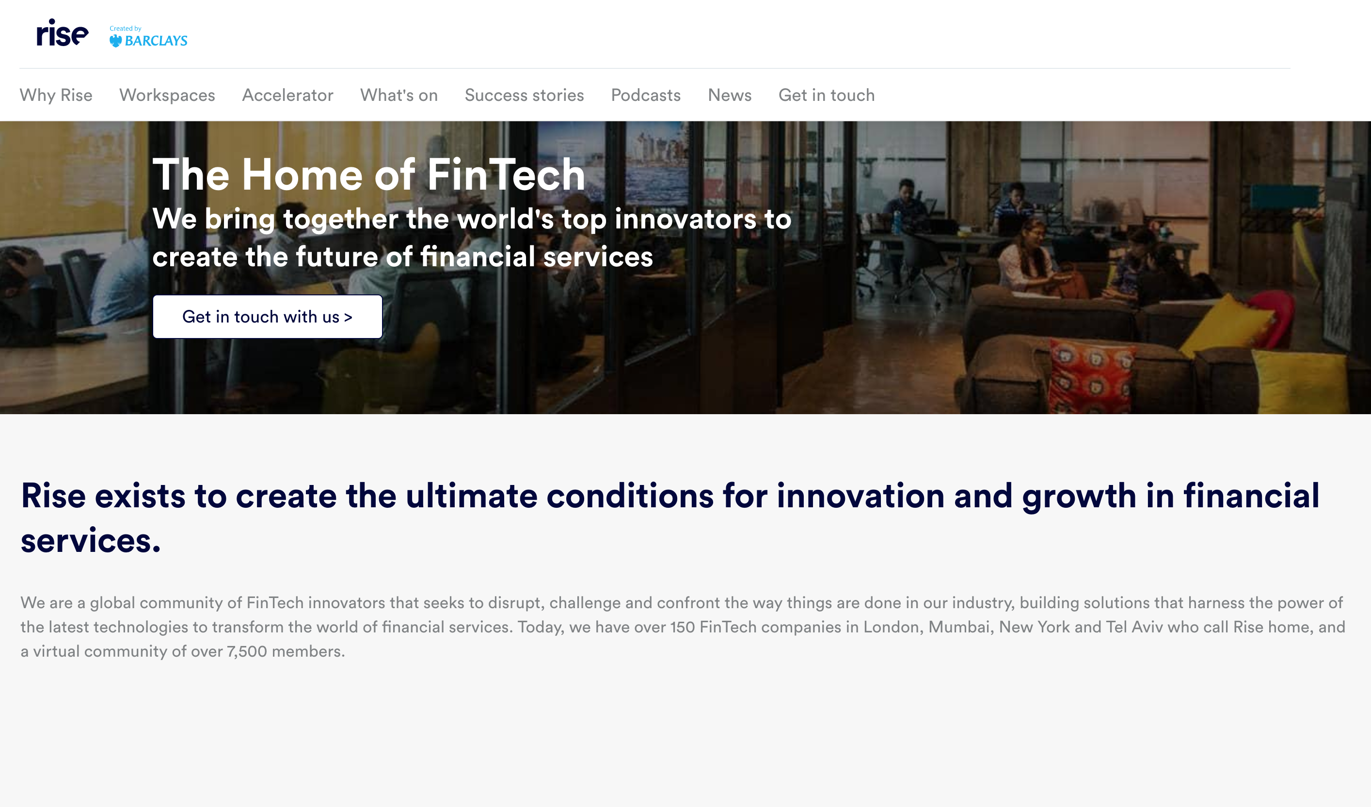 The UK bank's online innovation portal for customers and partners