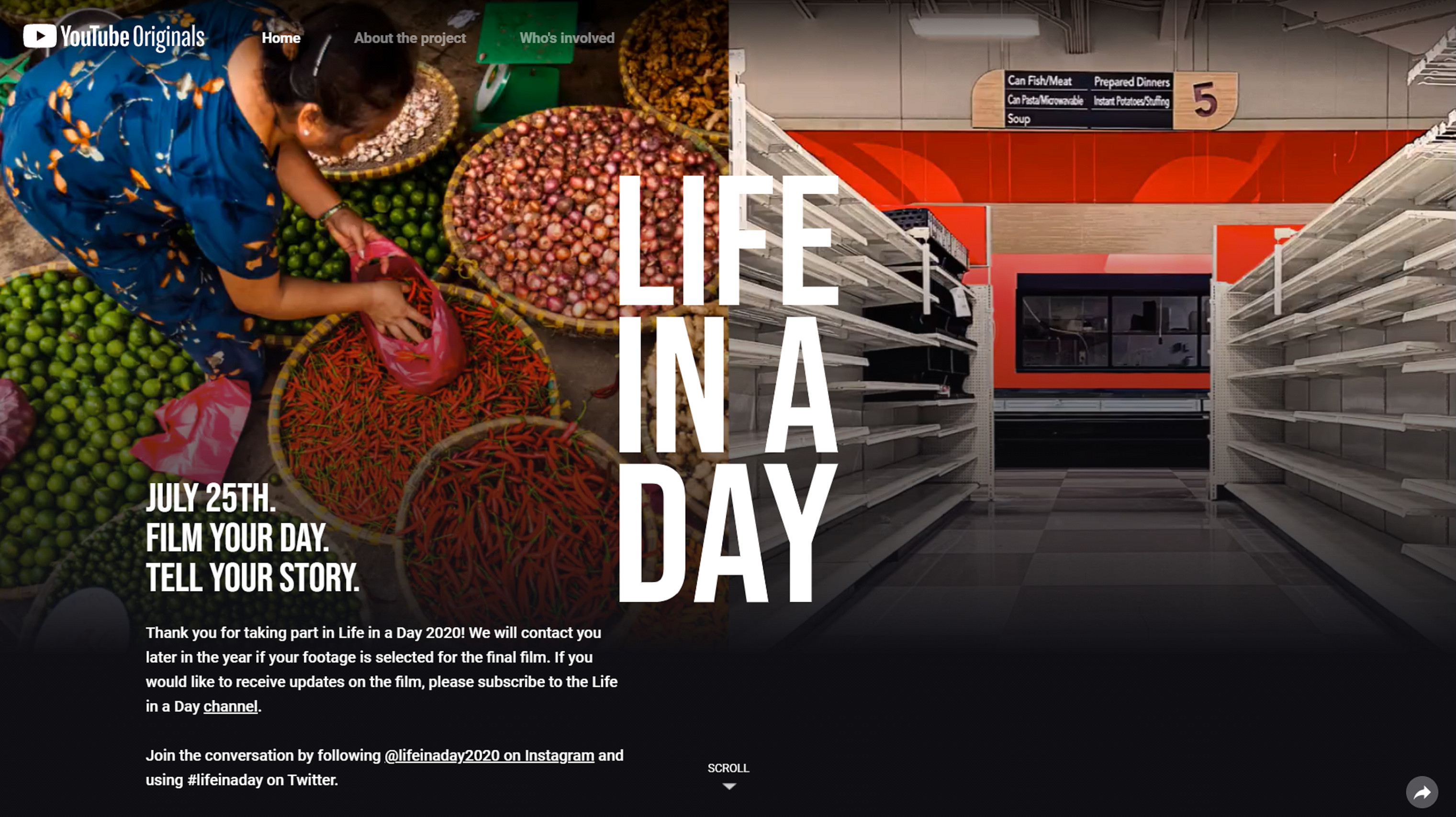 A great site that shows a day in the life of many people across the world