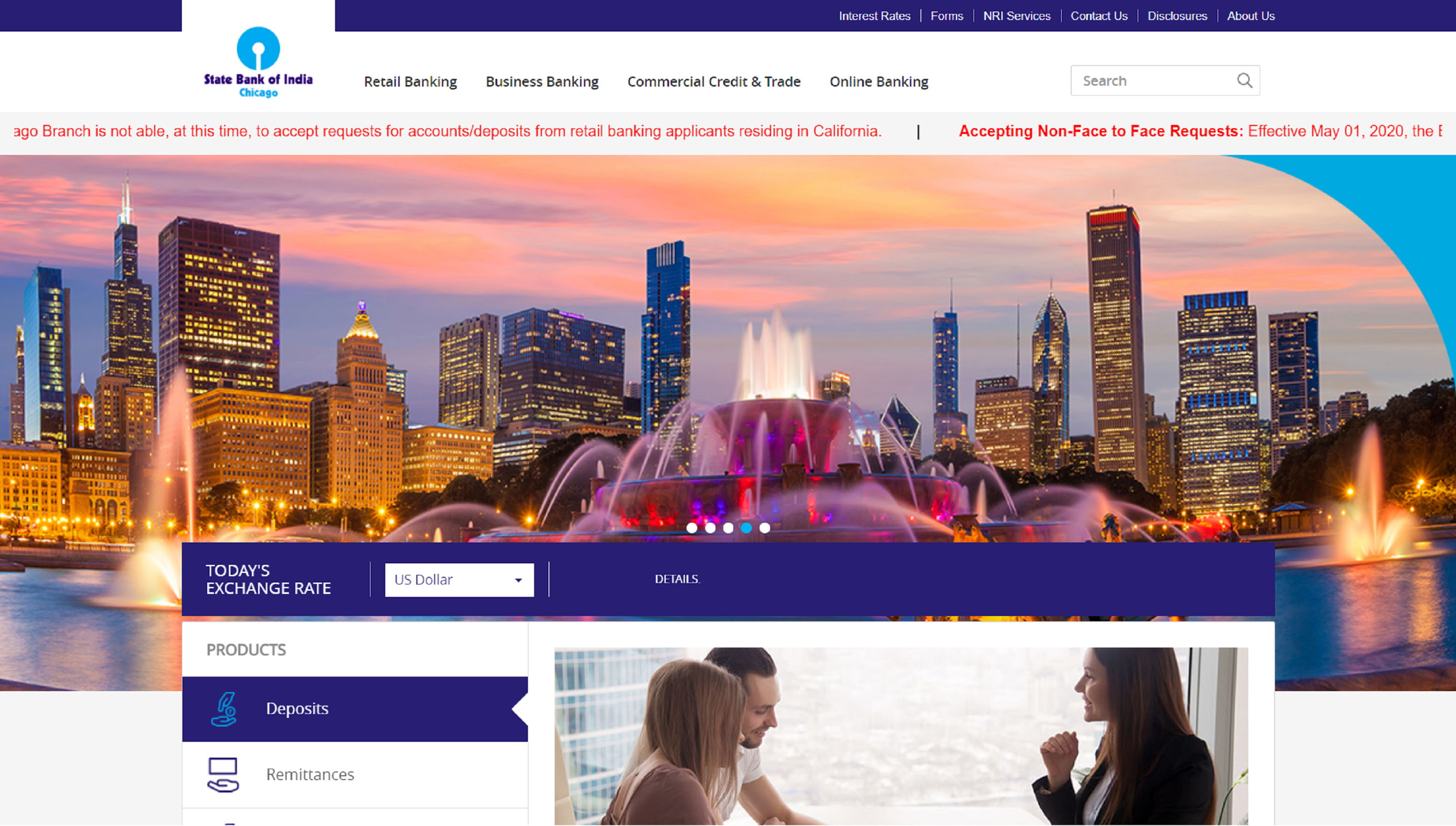 Awesome new site helping identify the Chicago services for India's premier bank